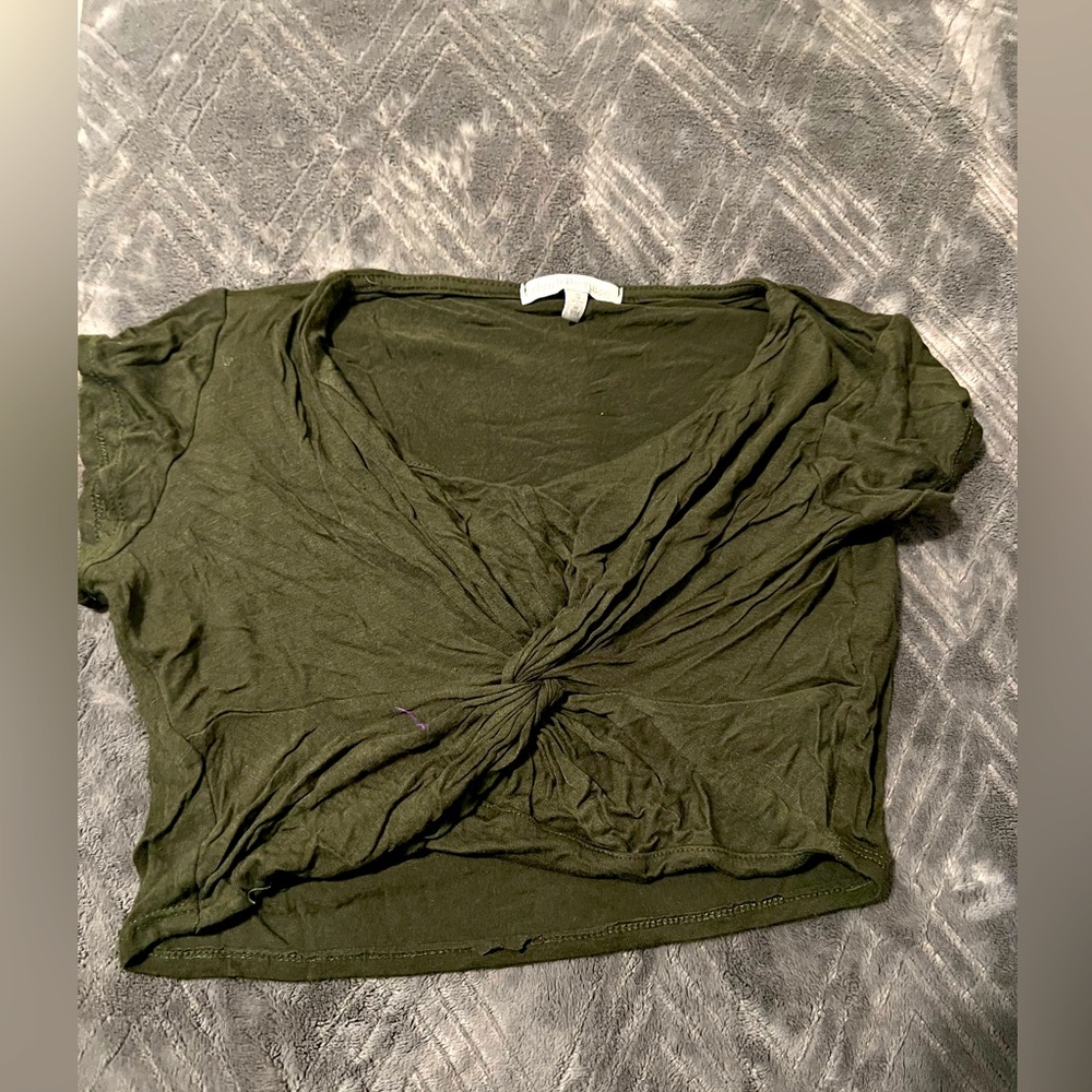 Charlotte Russe green crop top